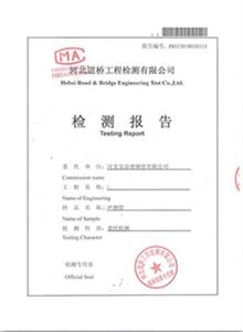 洛阳公司检测报告